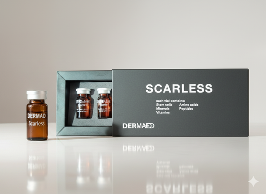 DermAD Scarless Mesotherapy – Stem Cell Repair Ampoules | أمبولات ميزوثيرابي الخلايا الجذعية الفرنسية لعلاج الندوب وتجديد البشرة بعمق