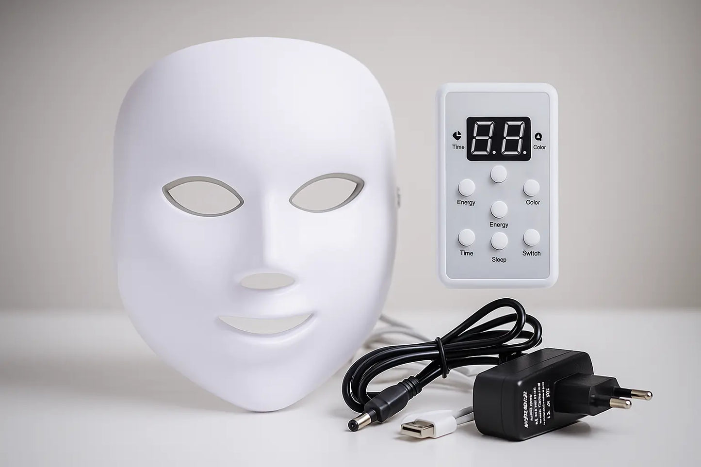 Light-up face mask only, no neck - قناع ضوئي وجه فقط بدون رقبه