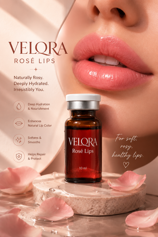 VELORA Rose Lips Mesotherapy Ampoule – 10ml | Made in Italy