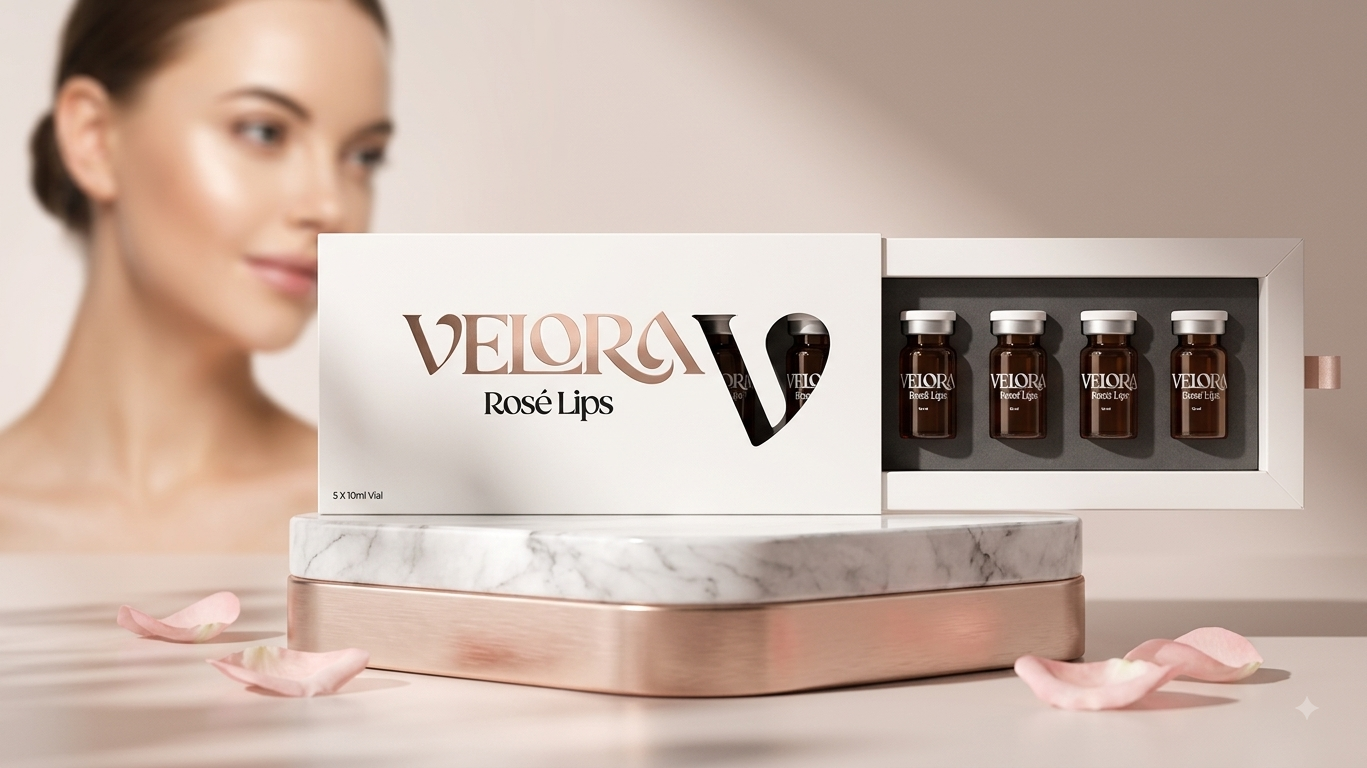VELORA Rose Lips Mesotherapy Ampoule – 10ml | Made in Italy